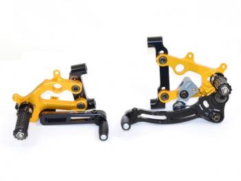 GP ADJUSTABLE REARSETS DUCABIKE GOLD DUCATI PANIGALE 899 - 1199 - 959- 1299