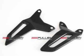 FULLSIX CDT Elite Series Carbon HEEL GUARDS PAIR (no holes)  For Ducati 1199 PANIGALE