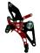 ADJUSTABLE REARSETS DUCABIKE SP BLACK / RED for Ducati Monster S2R S4R S4RS