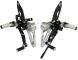 ADJUSTABLE REARSETS DUCABIKE SP BLACK / SILVER for Ducati Monster S2R S4R S4RS