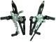 ADJUSTABLE REARSETS DUCABIKE SP BLACK / SILVER for Ducati Monster S2R S4R S4RS