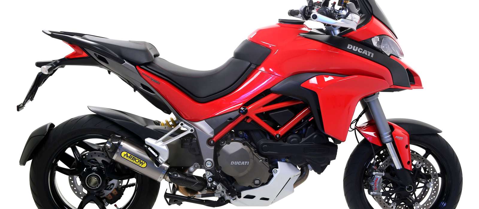 Échappement Force pour Ducati Multistrada 1200 Enduro Silencieux en acier inoxydable-carbone