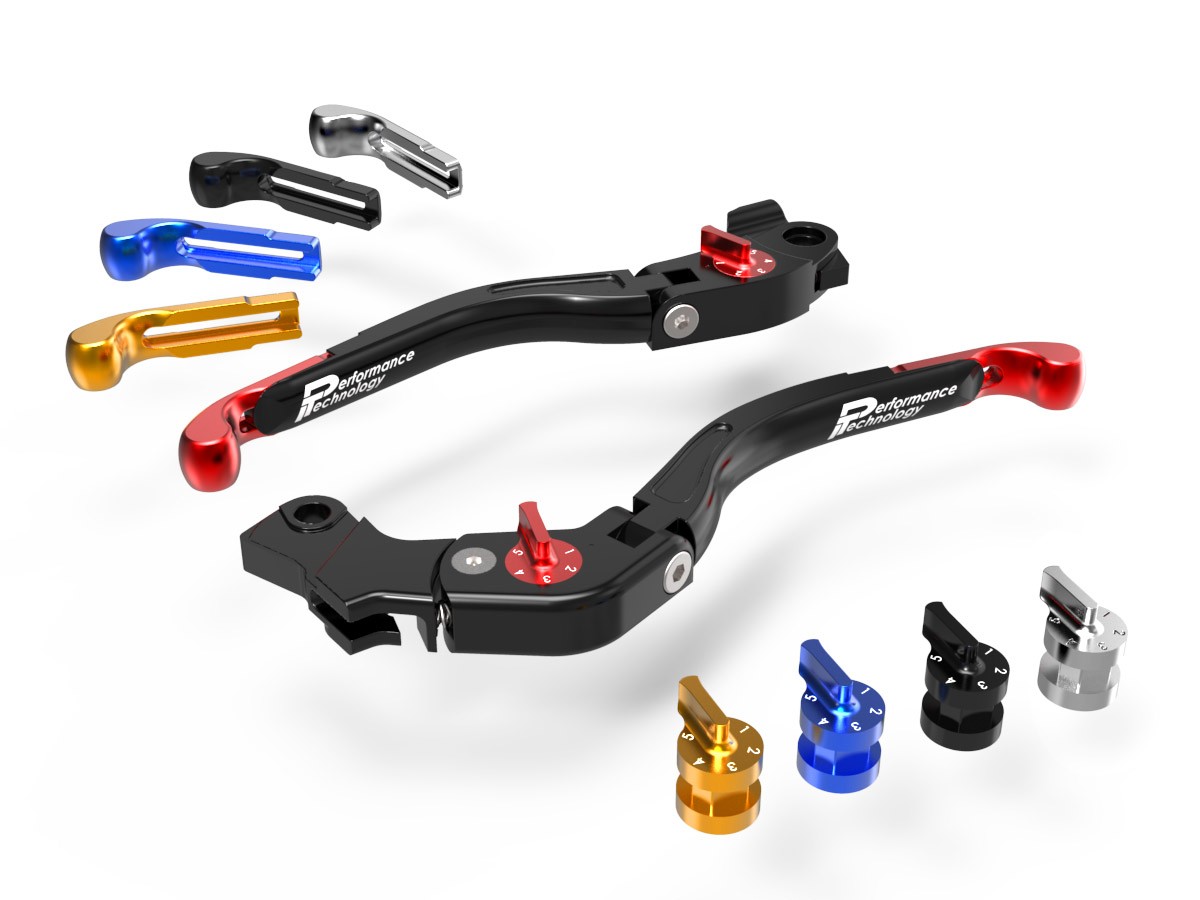 BRAKE AND CLUTCH LEVER KIT RACING GP2 DUCABIKE PERFORMANCE TECHNOLOGY LEA10
