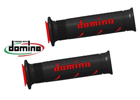 RACING GRIPS  DOMINO SOFT BLACK-RED