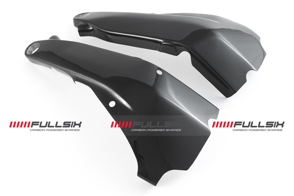 CARBON FRAME GUARD COVER SET WITH EXTENSION DUCATI STREETFIGHTER V4 - FULLSIX CARBON MD-SF20-C80