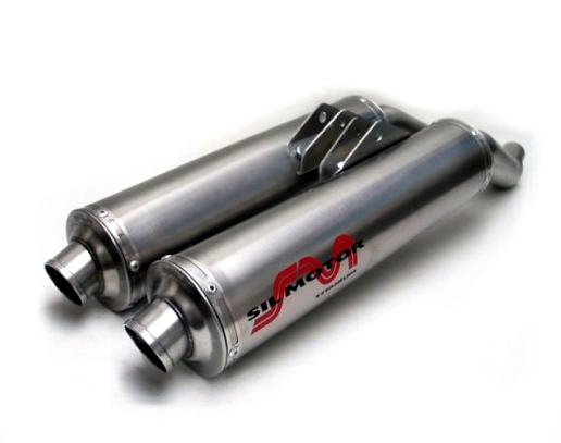 SILENCER EXHAUST SILMOTOR ROUND LOW HOMOLOGUED - DUCATI MONSTER  800 - 1000