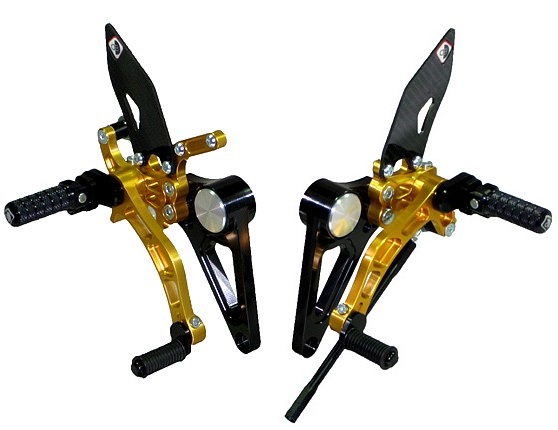 ADJUSTABLE REARSETS DUCABIKE SP GOLD / BLACK - DUCATI MONSTER S2R - S4R - S4RS
