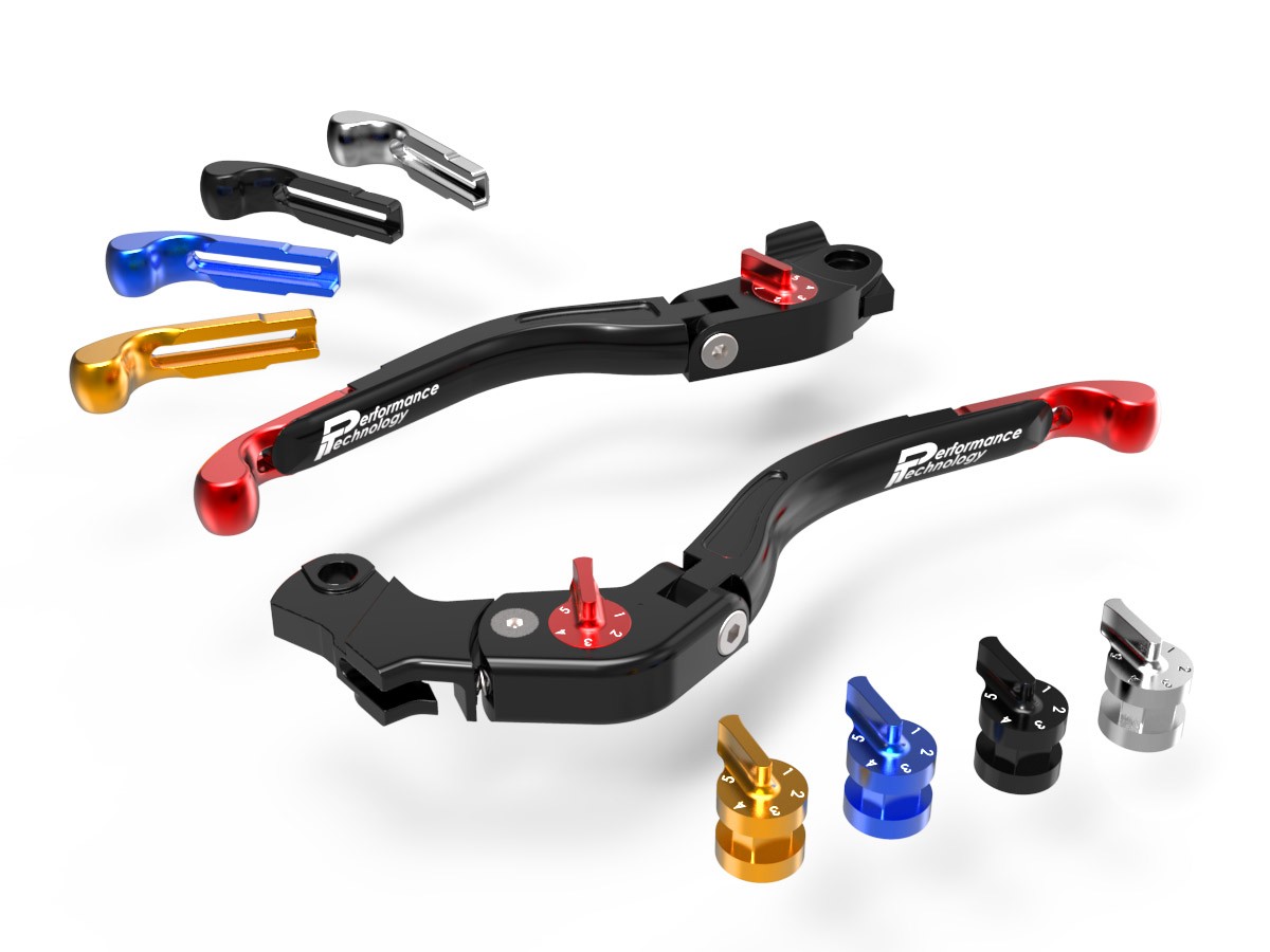 BRAKE AND CLUTCH LEVER KIT RACING GP2 DUCABIKE  PERFORMANCE TECHNOLOGY - LEA04
