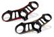 UPPER CLAMPS  Ø53mm CNC RACING BICOLOR DUCATI  PANIGALE V4 - PST15BR